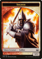 {Soldier Token} (Red/White)\nModern Masters: 2017 Edition\nSingle\nMagic The Gathering