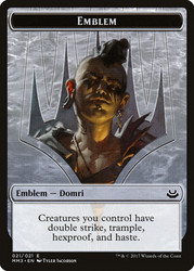 {Domri Emblem}\nModern Masters: 2017 Edition\nSingle\nMagic The Gathering