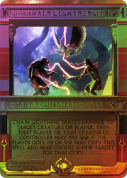 Chain Lightning\nMasterpiece Series: Amonkhet Invocations\nSingle\nMagic The Gathering