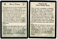 {Fiery Doom Strategy Card Version 1}\nPortal\nSingle\nMagic The Gathering