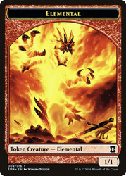 {Elemental Token} (Red)\nEternal Masters\nSingle\nMagic The Gathering