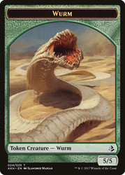 {Wurm Token}\nAmonkhet\nSingle\nMagic The Gathering