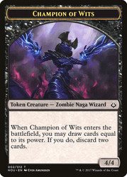 {Champion of Wits Token}\nHour of Devastation\nSingle\nMagic The Gathering