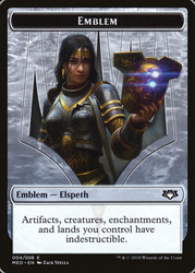{Elspeth Emblem}\nMythic Edition\nSingle\nMagic The Gathering