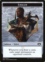 {Teferi Emblem}\nMythic Edition\nSingle\nMagic The Gathering