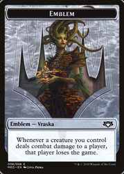 {Vraska Emblem}\nMythic Edition\nSingle\nMagic The Gathering