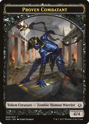 {Proven Combatant} // {Zombie Token}\nHour of Devastation\nSingle\nMagic The Gathering