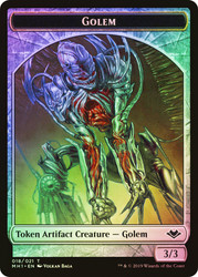 {Golem Token}\nModern Horizons\nSingle\nMagic The Gathering