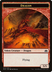 {Dragon Token} // {Saproling Token}\nPlanechase Anthology\nSingle\nMagic The Gathering