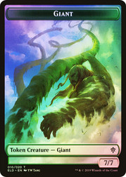 {Giant Token} // {Food Token} (#18)\nThrone of Eldraine\nSingle\nMagic The Gathering