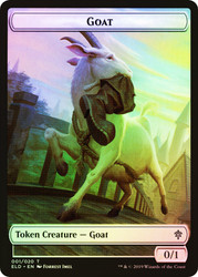 {Goat Token} // {Food Token} (#17)\nThrone of Eldraine\nSingle\nMagic The Gathering