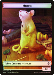{Mouse Token} // {Food Token} (#17)\nThrone of Eldraine\nSingle\nMagic The Gathering