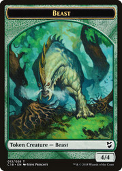 {Beast Token} (4/4) // {Cat Warrior Token}
Commander 2018
Single
Magic: The Gathering