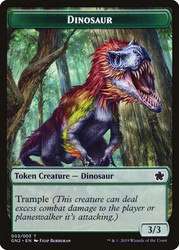 {Dinosaur Token} // {Soldier Token}\nGame Night: 2019\nSingle\nMagic The Gathering