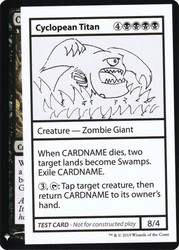 Cyclopean Titan\nMystery Booster - Test Cards (Symbol)\nSingle\nMagic The Gathering