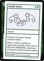 Gorilla Tactics\nMystery Booster - Test Cards (Symbol)\nSingle\nMagic The Gathering