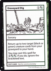 Graveyard Dig\nMystery Booster - Test Cards (Symbol)\nSingle\nMagic The Gathering