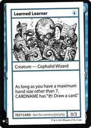 Learned Learner\nMystery Booster - Test Cards (Symbol)\nSingle\nMagic The Gathering