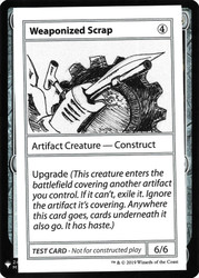 Weaponized Scrap\nMystery Booster - Test Cards (Symbol)\nSingle\nMagic The Gathering