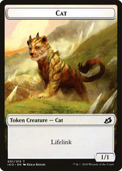 {Cat Token}\nIkoria: Lair of Behemoths\nSingle\nMagic The Gathering