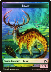 {Beast Token} // {Human Soldier Token} (#05)\nIkoria: Lair of Behemoths\nSingle\nMagic The Gathering