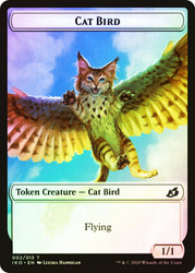 {Cat Bird Token} // {Human Soldier Token} (#04)\nIkoria: Lair of Behemoths\nSingle\nMagic The Gathering
