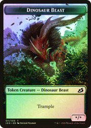 {Dinosaur Beast Token} // {Human Soldier Token} (#05)\nIkoria: Lair of Behemoths\nSingle\nMagic The Gathering