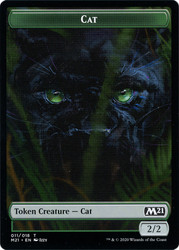 {Cat Token} (#11)\nCore Set 2021\nSingle\nMagic The Gathering