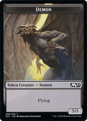 {Demon Token}\nCore Set 2021\nSingle\nMagic The Gathering
