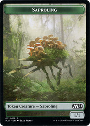{Saproling Token}\nCore Set 2021\nSingle\nMagic The Gathering