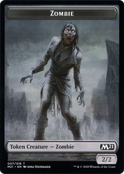 {Zombie Token}\nCore Set 2021\nSingle\nMagic The Gathering