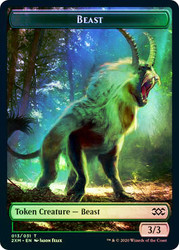 {Beast Token} // {Saproling Token}\nDouble Masters\nSingle\nMagic The Gathering