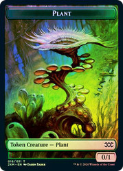 {Plant Token} // {Saproling Token}\nDouble Masters\nSingle\nMagic The Gathering