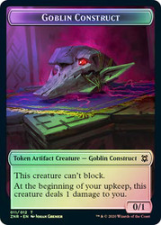 {Goblin Construct Token} // {Kor Warrior Token}\nZendikar Rising\nSingle\nMagic The Gathering