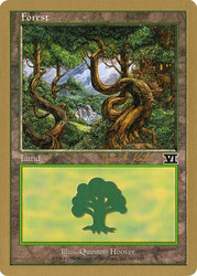 Forest (2000 Janosch Kuhn) (6th Edition) (#347) (Not Tournament Legal)\nWorld Championship\nSingle\nMagic The Gathering