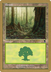 Forest (2002 Raphael Levy) (Odyssey) (#348) (Not Tournament Legal)\nWorld Championship\nSingle\nMagic The Gathering