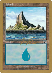 Island (2000 Jon Finkel) (6th Edition) (#335) (Not Tournament Legal)\nWorld Championship\nSingle\nMagic The Gathering