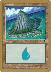 Island (2001 Alex Borteh) (7th Edition) (#335) (Not Tournament Legal)\nWorld Championship\nSingle\nMagic The Gathering