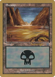 Swamp (2001 Tom van de Logt) (Mercadian Masques) (#339) (Not Tournament Legal)\nWorld Championship\nSingle\nMagic The Gathering