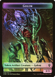 {Golem Token} // {The Monarch}\nCommander Legends\nSingle\nMagic The Gathering