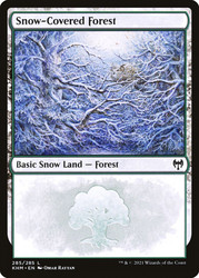 Snow-Covered Forest (#285)\nKaldheim\nSingle\nMagic The Gathering