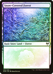 Snow-Covered Forest (#285)\nKaldheim\nSingle\nMagic The Gathering