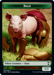 {Boar Token} // {Spirit Token}\nKaldheim Commander\nSingle\nMagic The Gathering