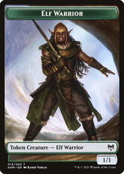 {Elf Warrior Token}\nKaldheim\nSingle\nMagic The Gathering
