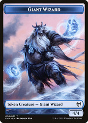 {Giant Wizard Token}\nKaldheim\nSingle\nMagic The Gathering