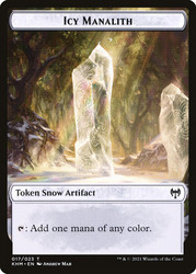 {Icy Manalith Token}\nKaldheim\nSingle\nMagic The Gathering