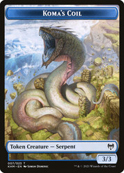 {Koma's Coil Token}\nKaldheim\nSingle\nMagic The Gathering