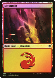 Mountain (#383) (Regular Art)\nZendikar Rising\nSingle\nMagic The Gathering