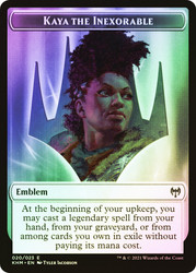 {Kaya Emblem} // {Treasure Token}\nKaldheim\nSingle\nMagic The Gathering