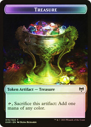 {Treasure Token} // {Zombie Berserker Token}\nKaldheim\nSingle\nMagic The Gathering